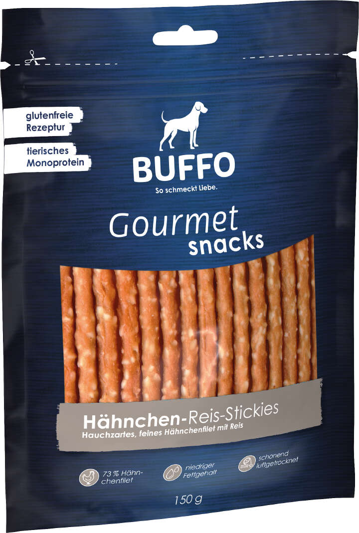 BUFFO Gourmet Snacks Hähnchen-Reis Stickies
